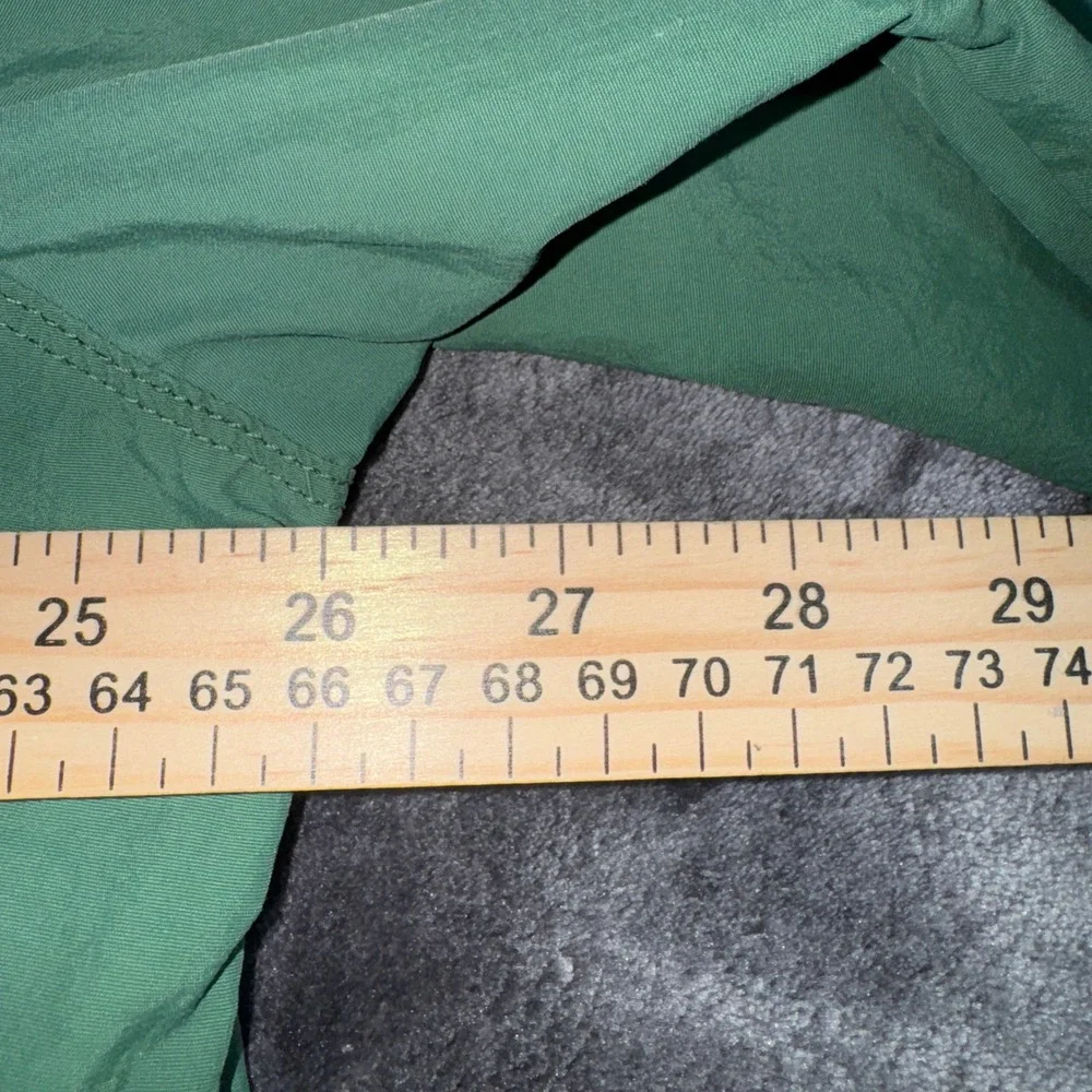 The North Face Mens Green Long Sleeve Nylon Hiking Fishing Button Up Shirt XL